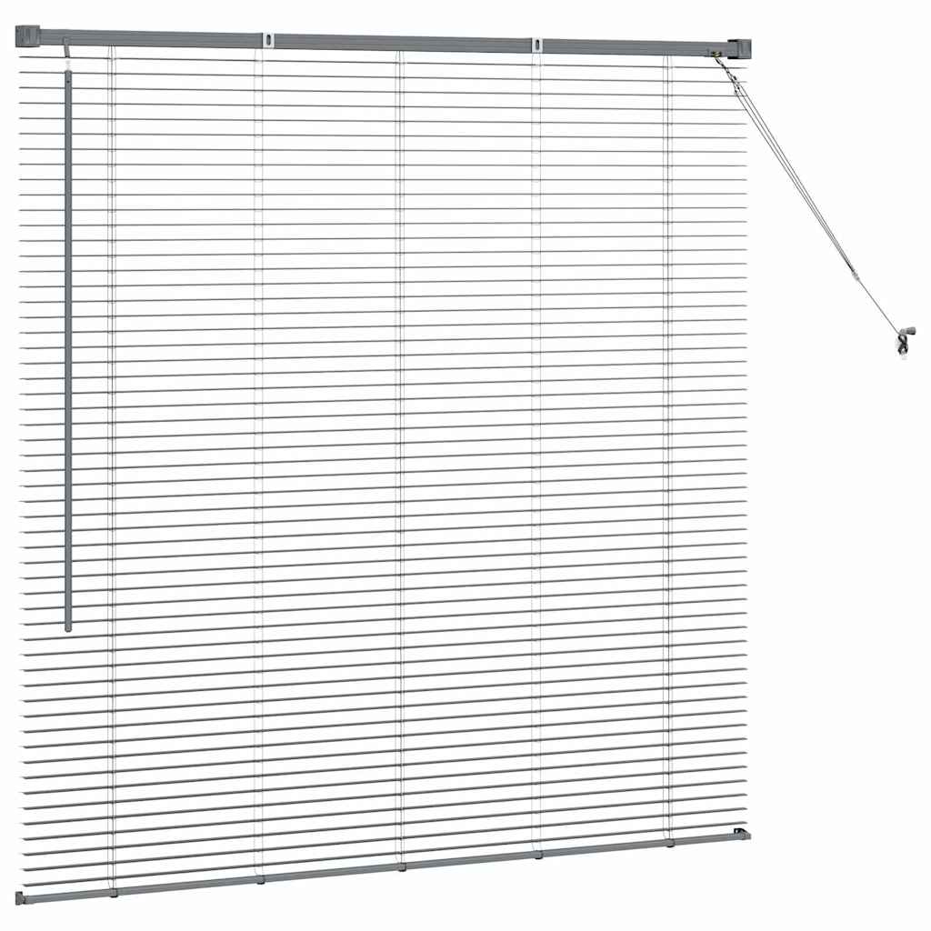 vidaXL Venetian Blinds Manual Dark Grey 130 x 130 cm Aluminium
