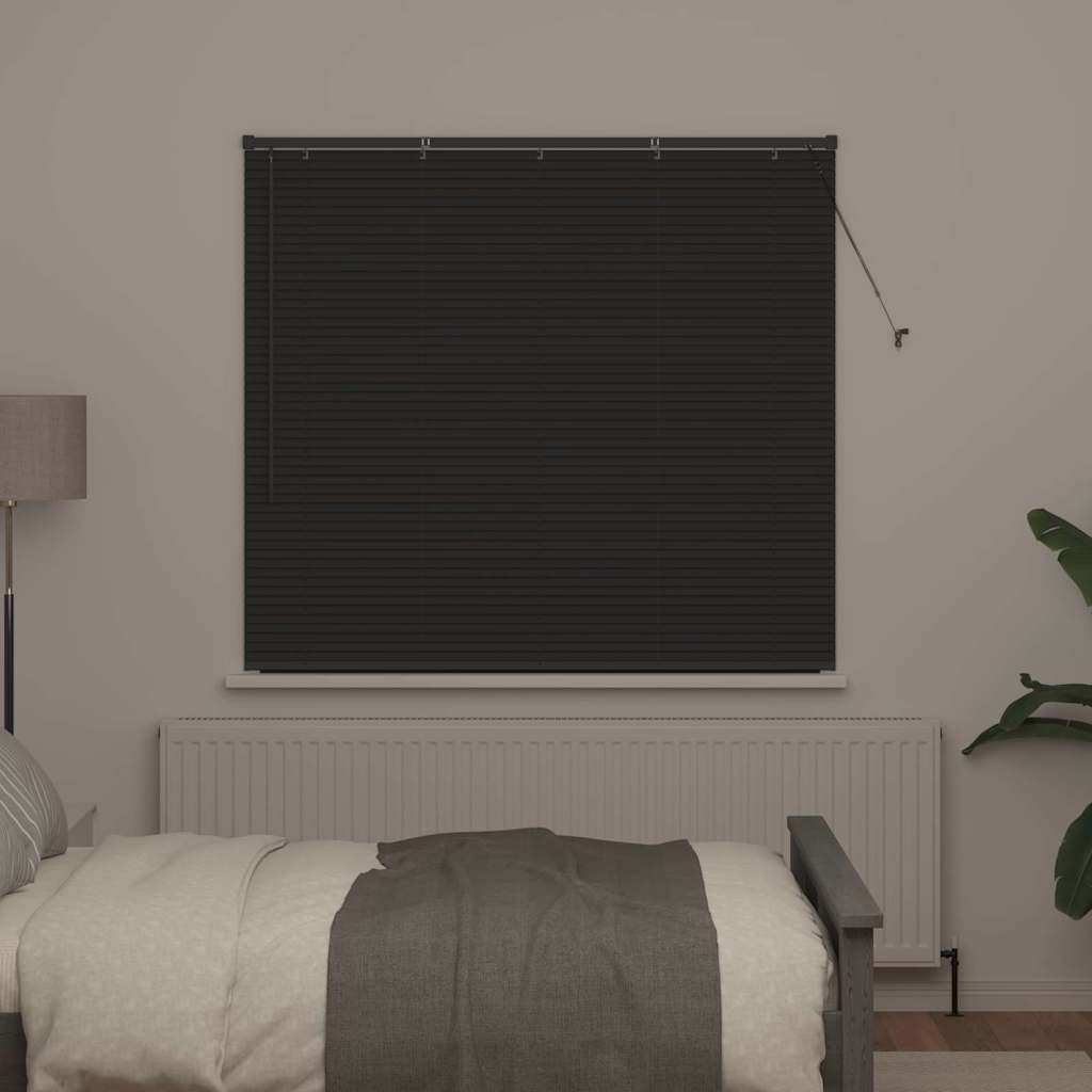 vidaXL Venetian Blinds Manual Dark Grey 130 x 150 cm Aluminium
