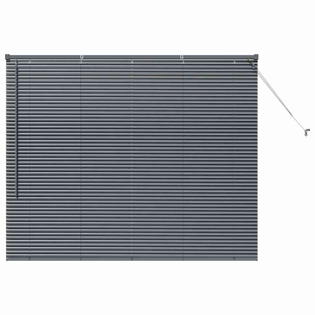 vidaXL Venetian Blinds Manual Dark Grey 130 x 155 cm Aluminium