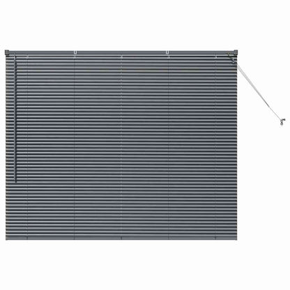 vidaXL Venetian Blinds Manual Dark Grey 130 x 155 cm Aluminium
