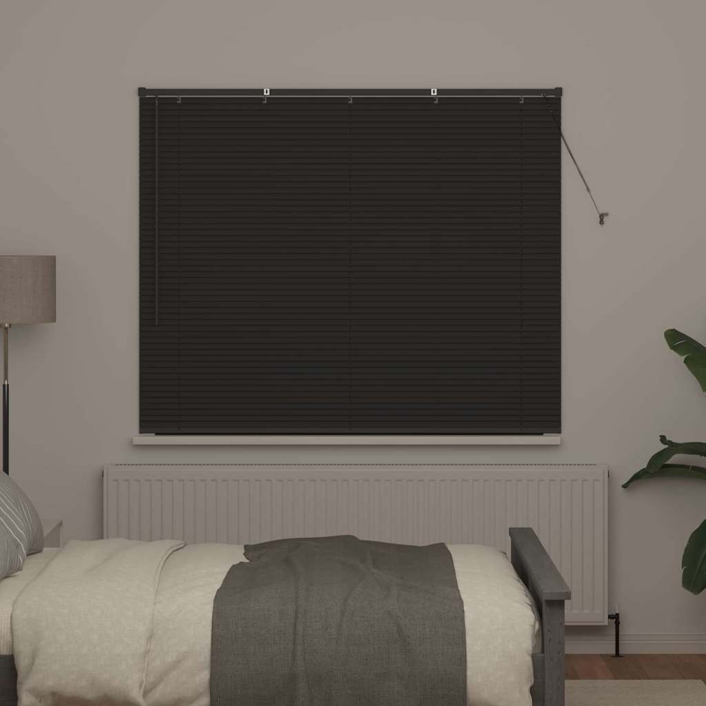 vidaXL Venetian Blinds Manual Dark Grey 130 x 160 cm Aluminium