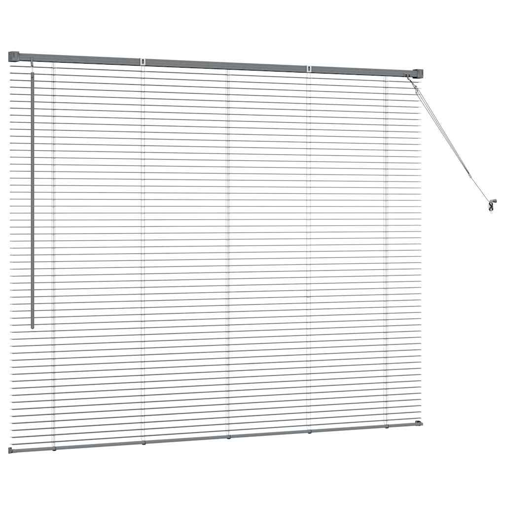 vidaXL Venetian Blinds Manual Dark Grey 130 x 160 cm Aluminium