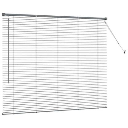 vidaXL Venetian Blinds Manual Dark Grey 130 x 160 cm Aluminium