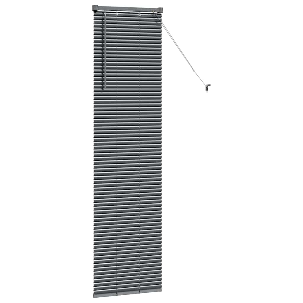 vidaXL Venetian Blinds Manual Dark Grey 175 x 45 cm Aluminium