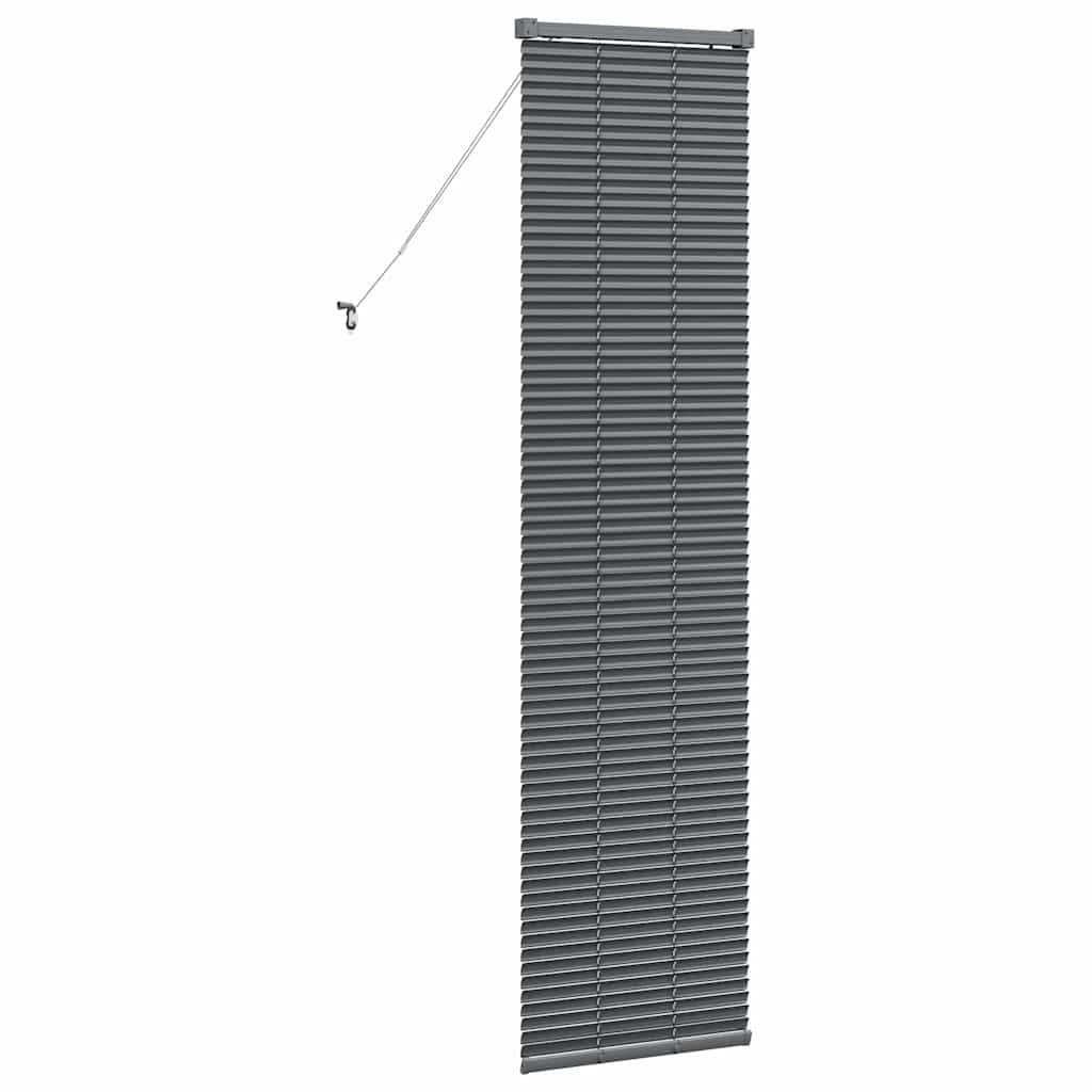 vidaXL Venetian Blinds Manual Dark Grey 175 x 45 cm Aluminium