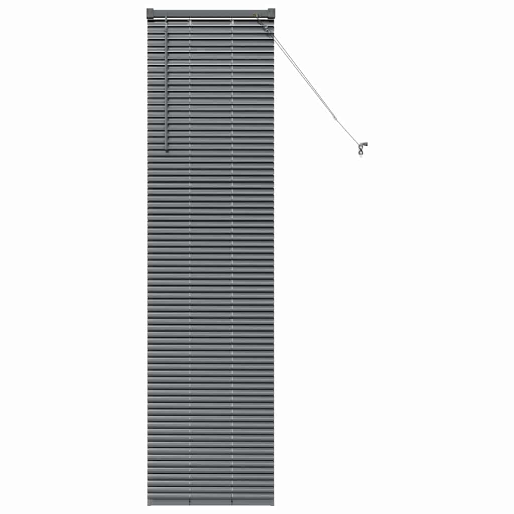 vidaXL Venetian Blinds Manual Dark Grey 175 x 45 cm Aluminium