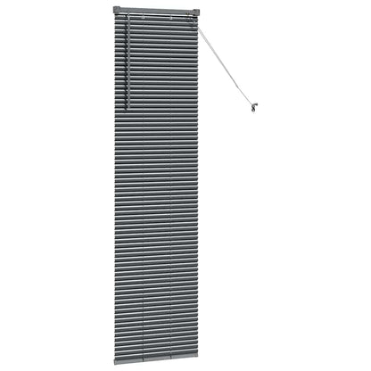 vidaXL Venetian Blinds Manual Dark Grey 175 x 50 cm Aluminium