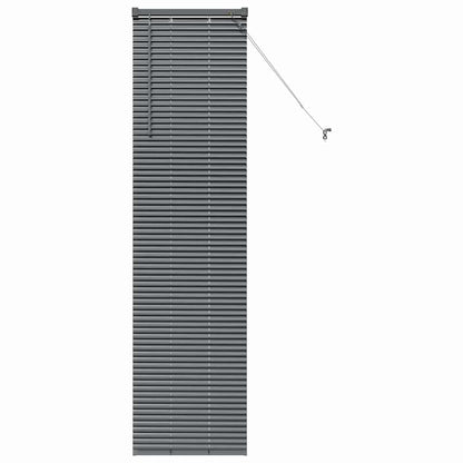 vidaXL Venetian Blinds Manual Dark Grey 175 x 50 cm Aluminium