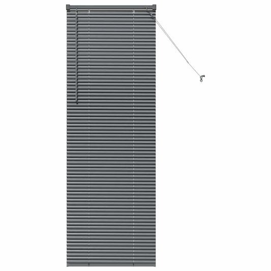 vidaXL Venetian Blinds Manual Dark Grey 175 x 60 cm Aluminium