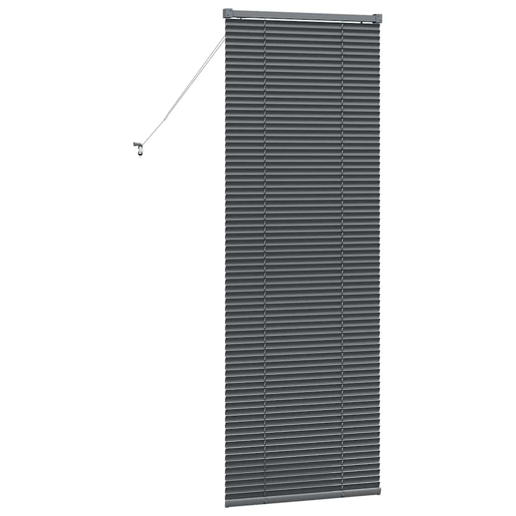 vidaXL Venetian Blinds Manual Dark Grey 175 x 65 cm Aluminium
