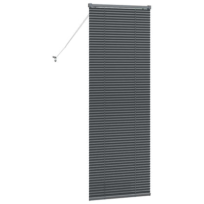 vidaXL Venetian Blinds Manual Dark Grey 175 x 65 cm Aluminium