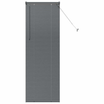 vidaXL Venetian Blinds Manual Dark Grey 175 x 65 cm Aluminium