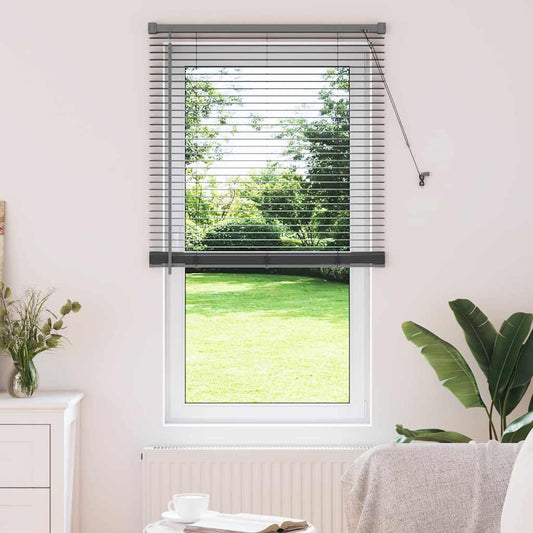 vidaXL Venetian Blinds Manual Dark Grey 175 x 70 cm Aluminium