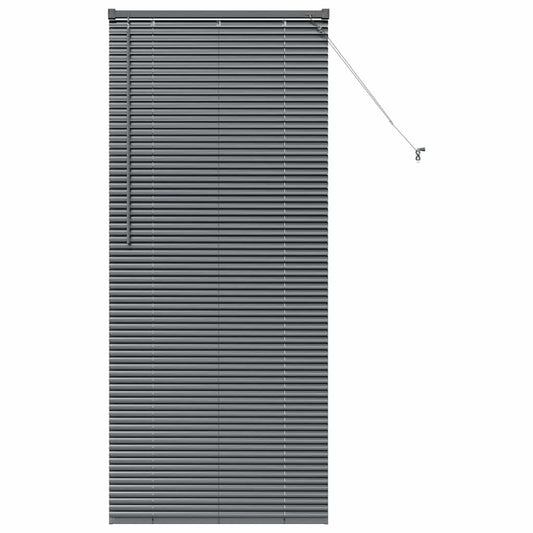 vidaXL Venetian Blinds Manual Dark Grey 175 x 70 cm Aluminium