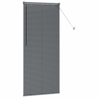 vidaXL Venetian Blinds Manual Dark Grey 175 x 75 cm Aluminium
