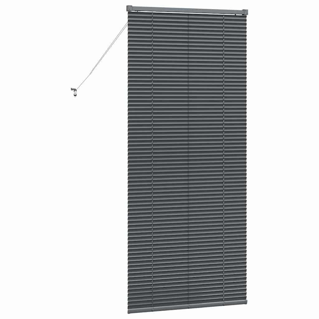 vidaXL Venetian Blinds Manual Dark Grey 175 x 75 cm Aluminium