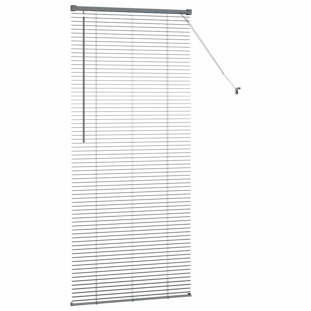 vidaXL Venetian Blinds Manual Dark Grey 175 x 80 cm Aluminium
