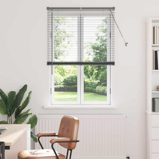 vidaXL Venetian Blinds Manual Dark Grey 175 x 85 cm Aluminium