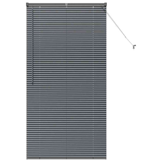 vidaXL Venetian Blinds Manual Dark Grey 175 x 85 cm Aluminium