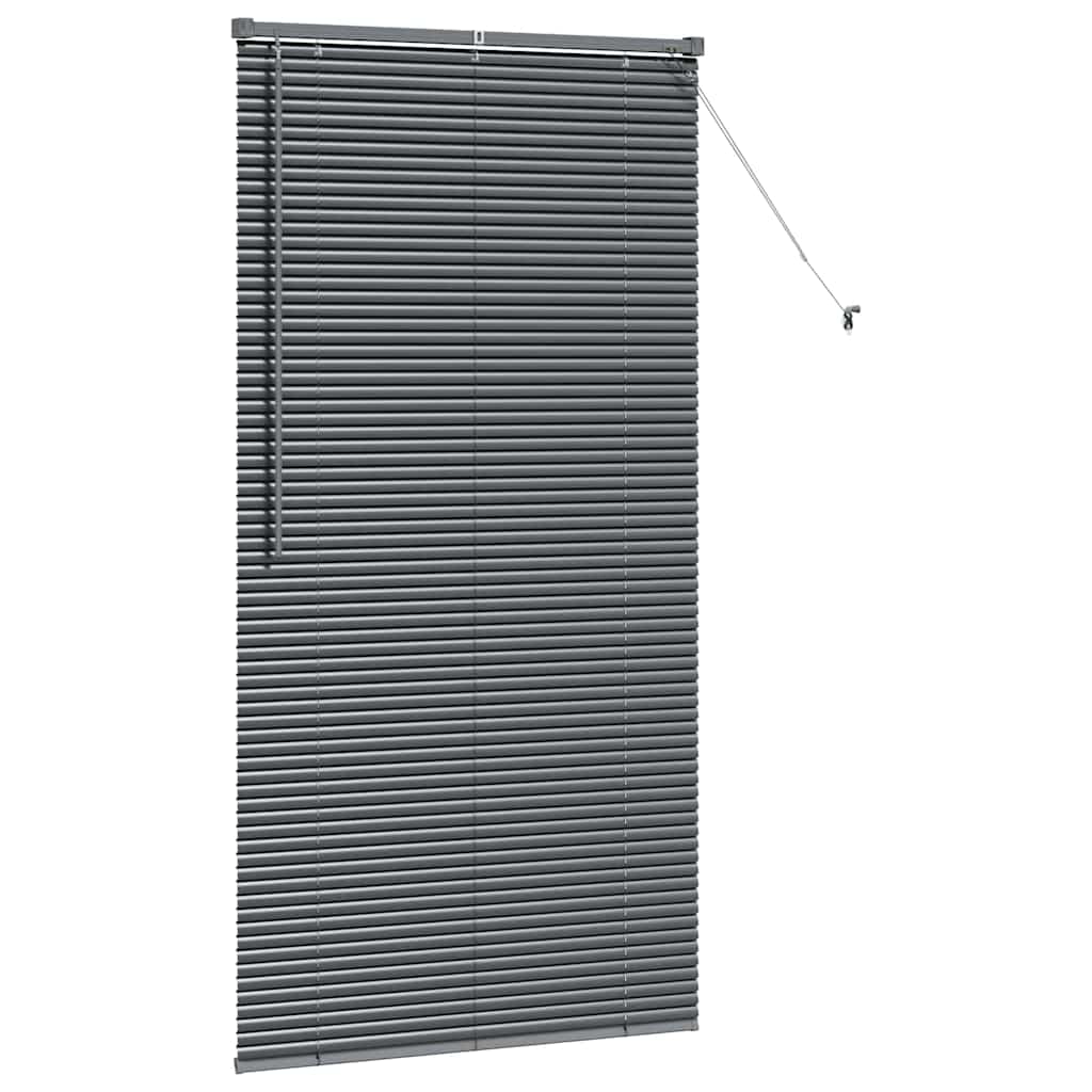 vidaXL Venetian Blinds Manual Dark Grey 175 x 90 cm Aluminium