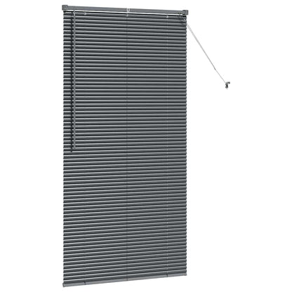 vidaXL Venetian Blinds Manual Dark Grey 175 x 90 cm Aluminium
