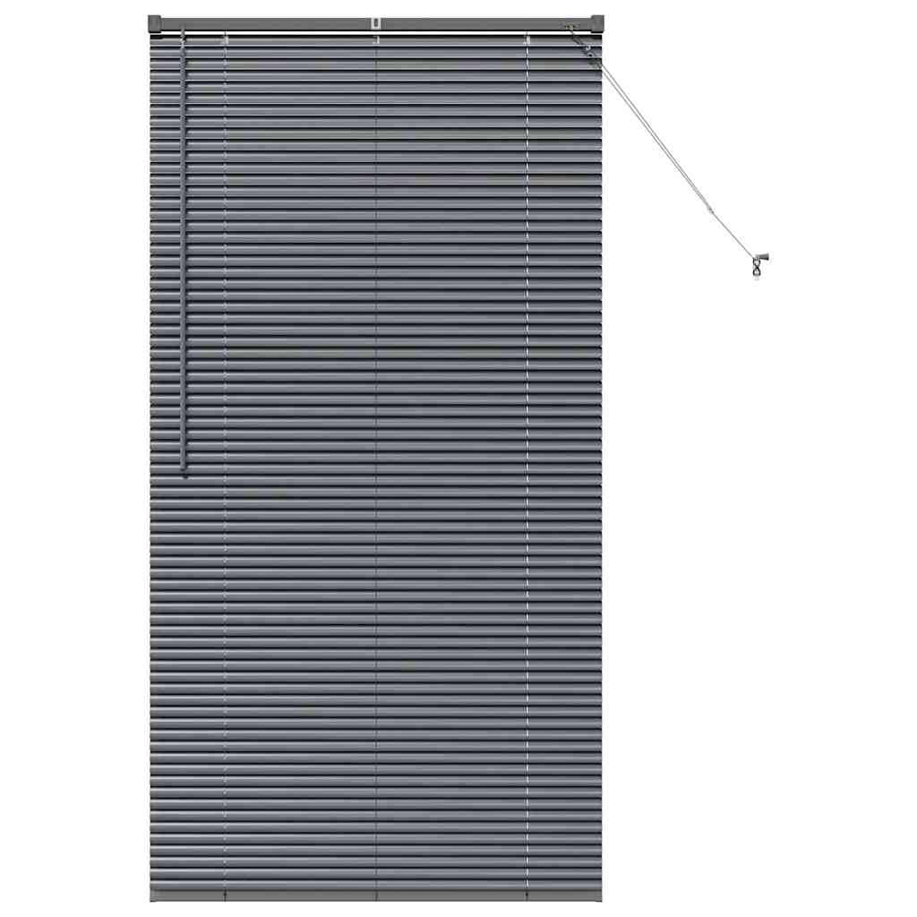 vidaXL Venetian Blinds Manual Dark Grey 175 x 90 cm Aluminium