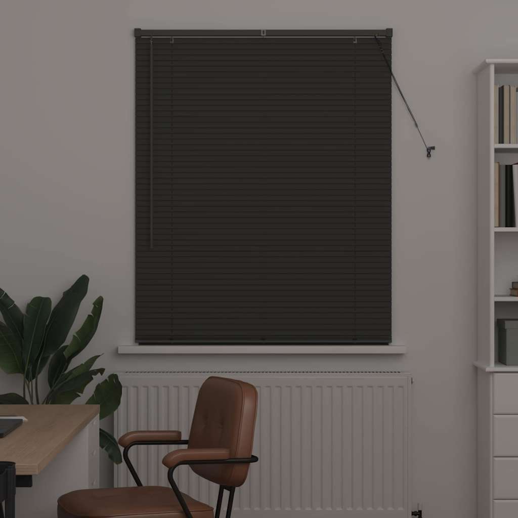 vidaXL Venetian Blinds Manual Dark Grey 175 x 105 cm Aluminium