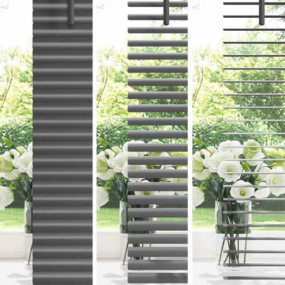 vidaXL Venetian Blinds Manual Dark Grey 175 x 105 cm Aluminium