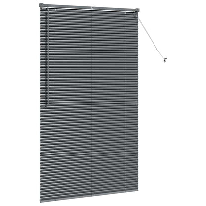 vidaXL Venetian Blinds Manual Dark Grey 175 x 105 cm Aluminium