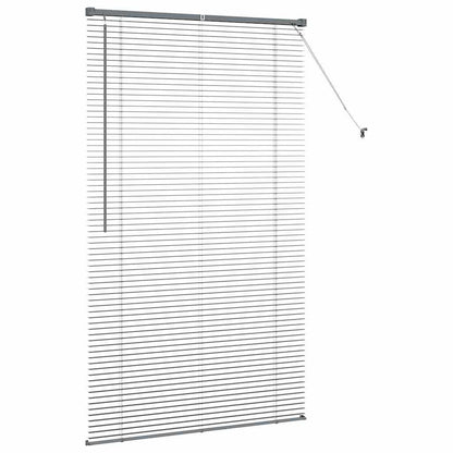 vidaXL Venetian Blinds Manual Dark Grey 175 x 105 cm Aluminium