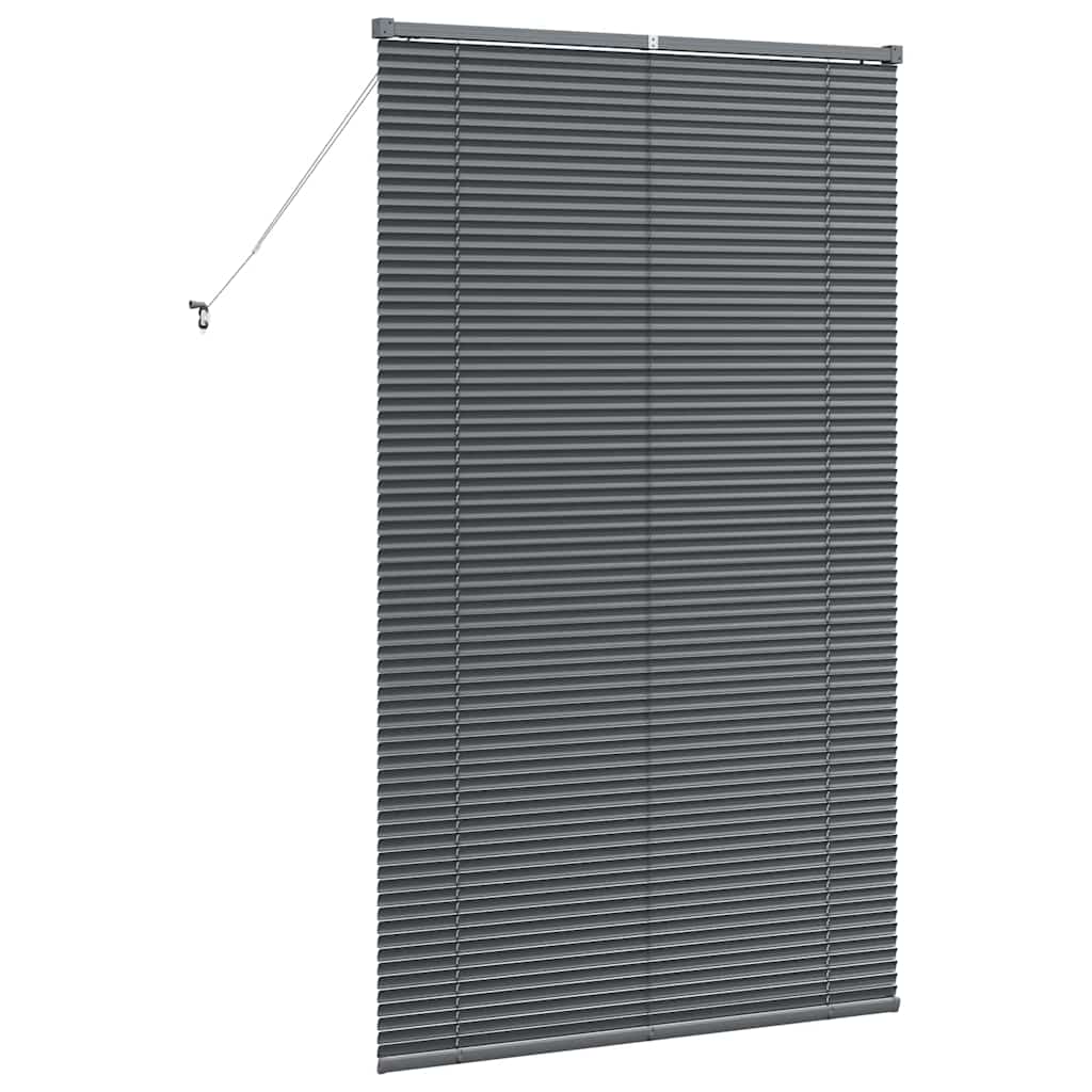 vidaXL Venetian Blinds Manual Dark Grey 175 x 105 cm Aluminium