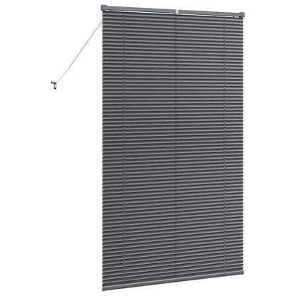 vidaXL Venetian Blinds Manual Dark Grey 175 x 105 cm Aluminium