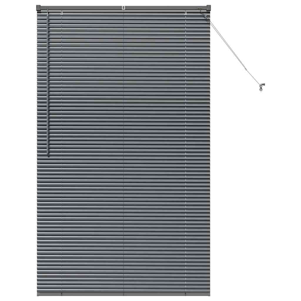 vidaXL Venetian Blinds Manual Dark Grey 175 x 105 cm Aluminium