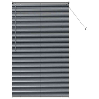 vidaXL Venetian Blinds Manual Dark Grey 175 x 105 cm Aluminium