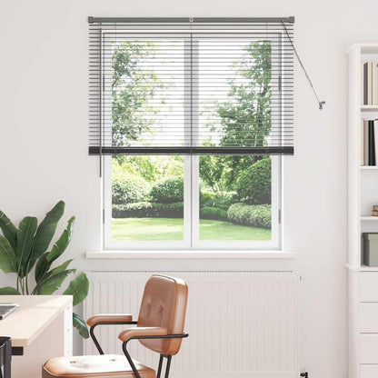 vidaXL Venetian Blinds Manual Dark Grey 175 x 110 cm Aluminium