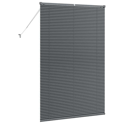 vidaXL Venetian Blinds Manual Dark Grey 175 x 110 cm Aluminium