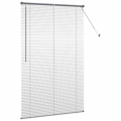 vidaXL Venetian Blinds Manual Dark Grey 175 x 115 cm Aluminium