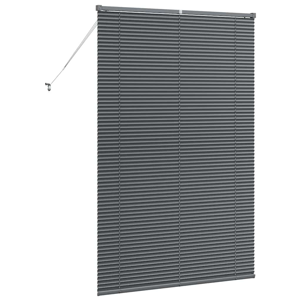 vidaXL Venetian Blinds Manual Dark Grey 175 x 115 cm Aluminium