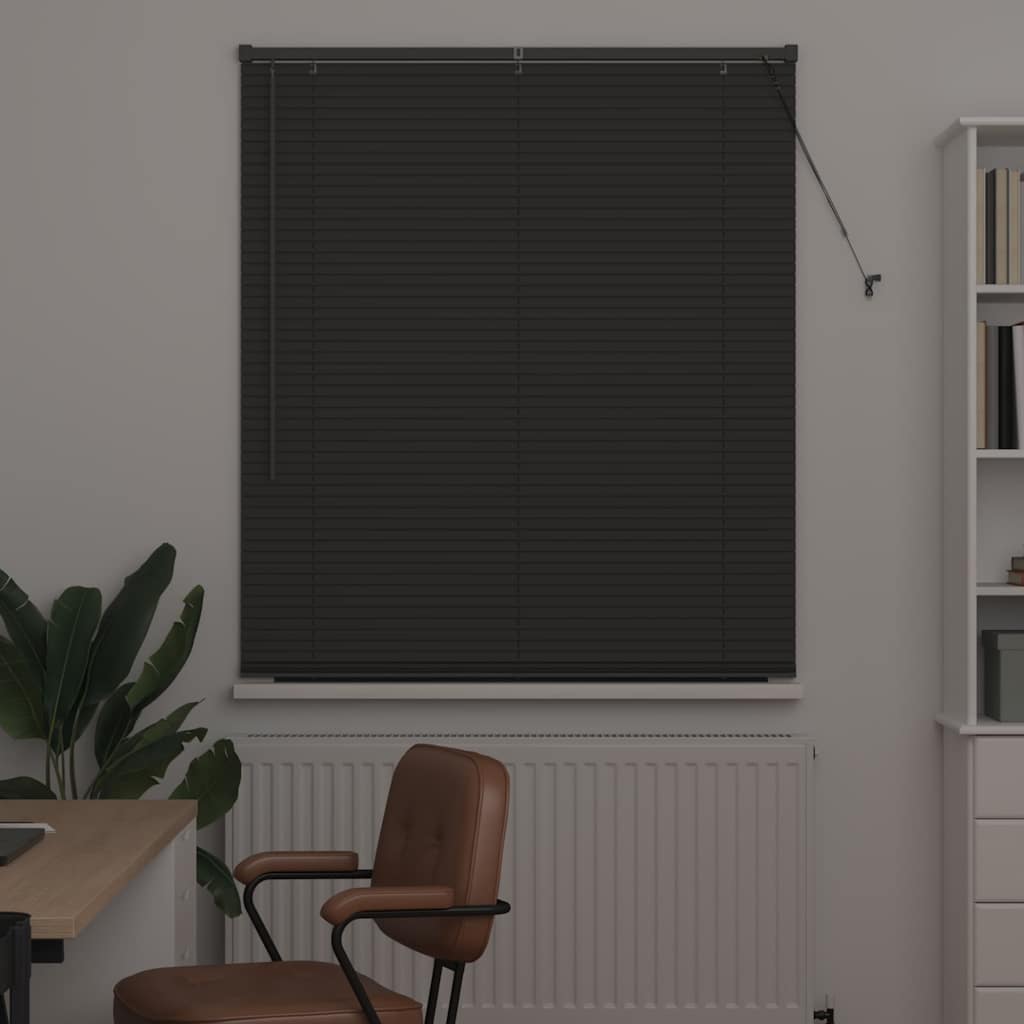 vidaXL Venetian Blinds Manual Dark Grey 175 x 120 cm Aluminium