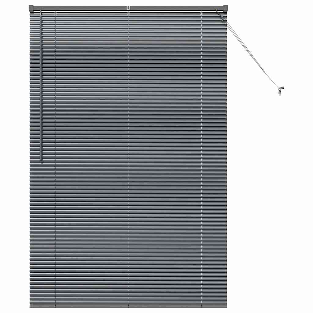 vidaXL Venetian Blinds Manual Dark Grey 175 x 120 cm Aluminium