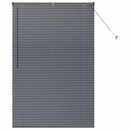 vidaXL Venetian Blinds Manual Dark Grey 175 x 120 cm Aluminium