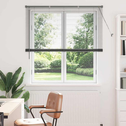 vidaXL Venetian Blinds Manual Dark Grey 175 x 135 cm Aluminium