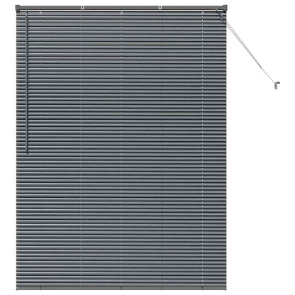 vidaXL Venetian Blinds Manual Dark Grey 175 x 135 cm Aluminium