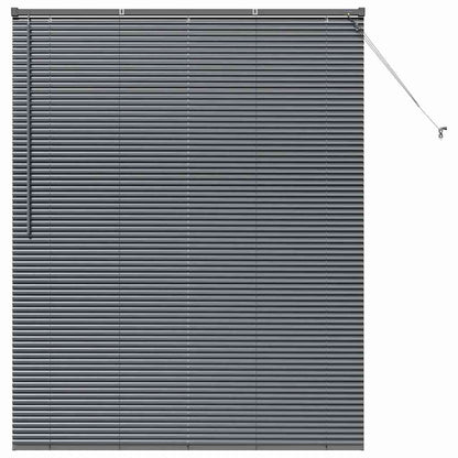 vidaXL Venetian Blinds Manual Dark Grey 175 x 140 cm Aluminium