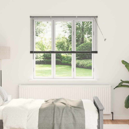 vidaXL Venetian Blinds Manual Dark Grey 175 x 145 cm Aluminium