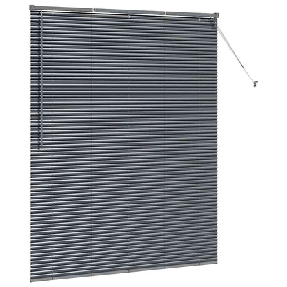 vidaXL Venetian Blinds Manual Dark Grey 175 x 150 cm Aluminium