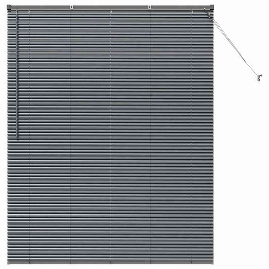 vidaXL Venetian Blinds Manual Dark Grey 175 x 150 cm Aluminium
