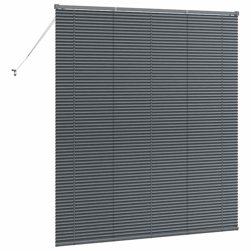 vidaXL Venetian Blinds Manual Dark Grey 175 x 155 cm Aluminium