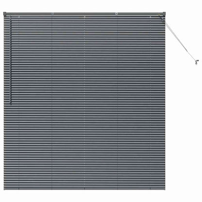 vidaXL Venetian Blinds Manual Dark Grey 175 x 155 cm Aluminium