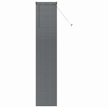 vidaXL Venetian Blinds Manual Dark Grey 220 x 50 cm Aluminium